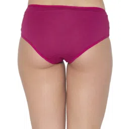 Clovia Blue & Pink Cotton Printed Hipster Panties - Pack Of 3 image 4