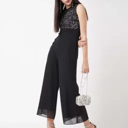 Miss Chase Black Embellished Jumpsuit image 3