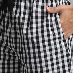 BStories Men Checked Lounge Shorts image 2