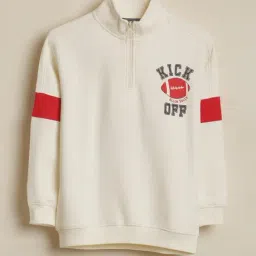 Allen Solly Boys Beige Cotton Regular Fit Graphic Print Sweatshirt-image-43