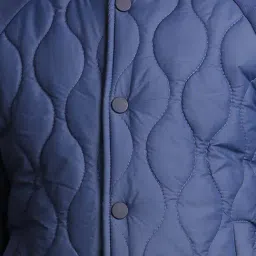 One Friday Kids Blue Quilted Regular Fit Jacket image 5