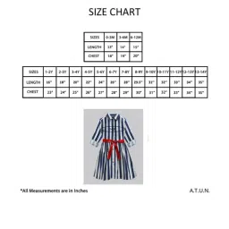 A.T.U.N. Navy & White Printed Full Sleeves Shirt Dress image 4