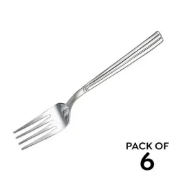 Judge by Prestige Relish Stainless Steel Dessert Fork 6 pc Set Dishwasher Safe Silver image 2