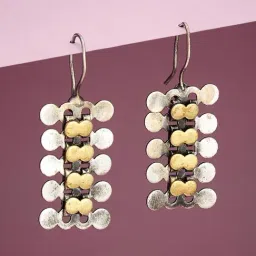 Fabindia Silver Dangler Earrings-image-32