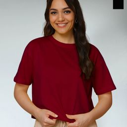 FBAR Women Pack of 2 Solid Pure Cotton Oversized T-shirts-picture-47