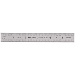 Mitutoyo Steel Ruler 6 inch (4R) Silver, 182-101-picture-10