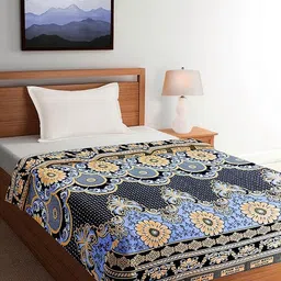 tuni mani Solapur Chaddar Cotton Bedsheet/Blanket | Multicolour Floral Design | Size : 60" X 90"inches (5' x 7.5' Feet) | Queen | (Pattern May Vary) (Pack of 4) image 2