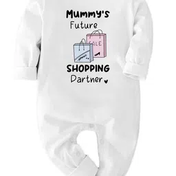 Zeezeezoo Typography Printed Round Neck Long Sleeve Cotton Bodysuit image 3