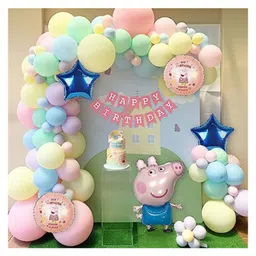 Bubble Trouble Birthday Decorations for Boys & Girls with a Magical Peppa Pig Spirit Green  Pink  Yellow  Blue  Purple Pack of 54-image-37