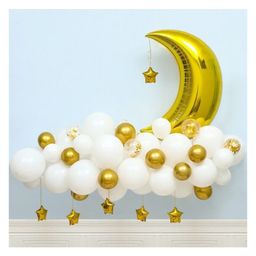 Bubble Trouble Foil White Balloon Arch Garland Kit for Baby Shower, Birthday, Anniversary Theme Party Decoration Pack of -44-picture-42