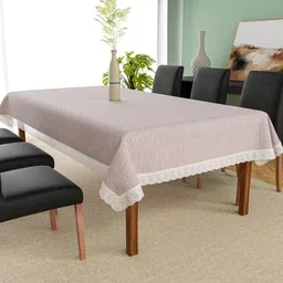 Aura Beige Plastic 6-Seater Table Cover-picture-18