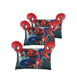 Kuber Industries Kids 3-Pcs Red & Blue Printed Baby Pillow-picture-39