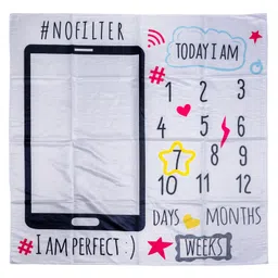 Adore Memories! Baby Milestone Bedsheet for Photoshoot with Props - Mobile image 3