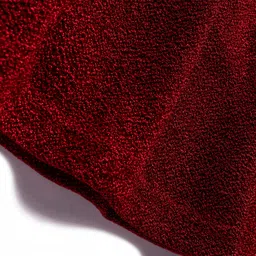 Babyhug Woven Half Sleeves Party  Top With Frill Details - Red image 3