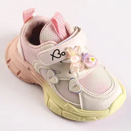 Babyoye Sneakers with Velcro Closure - Pink & Purple image 3