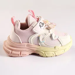 Babyoye Sneakers with Velcro Closure - Pink & Purple image 4