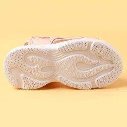 Cute Walk by Babyhug Velcro Closure Sandals With Floral Design - Pink image 5