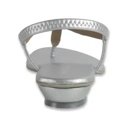 Mochi Women Silver T-Strap Sandals image 5