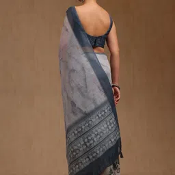 Soch Abstract Printed Chanderi Saree image 4