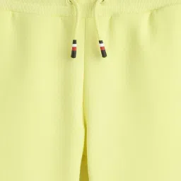 Tommy Hilfiger Boys Yellow Solid Regular Fit Shorts image 4