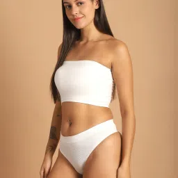 Friskers Black & White Non-Wired Bra & Panty Set - Pack of 2 image 4