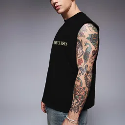 Rigo Black Blended Printed Vest image 4