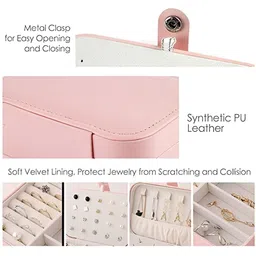 Virtuous Pink Set of 1 Water Resistant Jewellery Organiser Organisers image 2