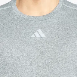 Adidas Grey Regular Fit Texture T-Shirt image 4