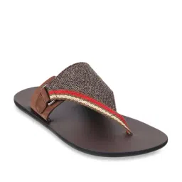 Mochi Men's Cognac Thong Sandals-image-33