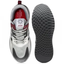 Asian Men's Grey Casual Sneakers image 4