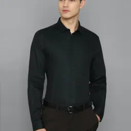 Louis Philippe Black Cotton Slim Fit Shirt-picture-25