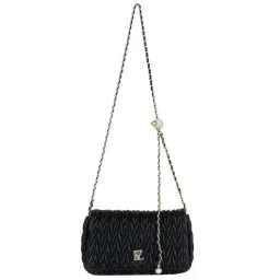 Kazo Black Quilted Small Sling Handbag-image-94