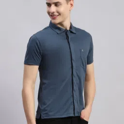 Monte Carlo Teal Regular Fit Shirt image 4