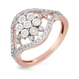 Malabar Gold and Diamonds 18k Rose Gold Diamond Cocktail Ring for Women-picture-33