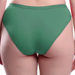 AROUSY Blue & Black Cotton Bikini Panties - Pack Of 5 image 3