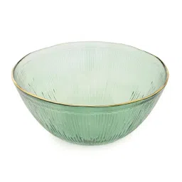 Pure Home and Living Dark Green Glass Radial Serving Bowls (0.5 L) - Set of 2 image 4