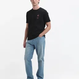 Rare Rabbit Blue Regular Fit Solid Jeans image 4
