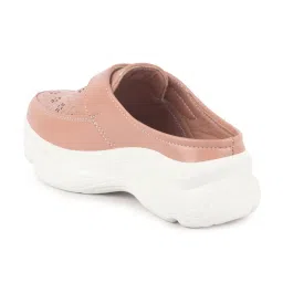 Fausto Women's Peach Mule Shoes image 4