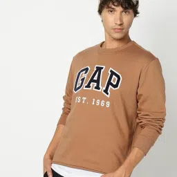 GAP Brown Regular Fit Printed Sweatshirt image 4