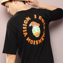 Kook N Keech Disney Typography Donald Duck Printed Drop-Shoulder Pure Cotton T-shirt-picture-41