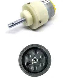 Invento 6V - 12V 5 Kg-cm 60 rpm DC Metal Geared Motor 95mm x 40mm image 1
