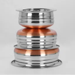 Sumeet Elegant Design Silver Stainless Steel Cookware Set image 4