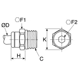 Legris LF3000 Series Straight Threaded Adaptor G 1/4 Male to Push In 4 mm Threaded-to-Tube Connection Style, 3101 04 13 (Pack of 5 Pcs) image 4