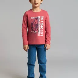 Ed-a-Mamma Boys Red Cotton Printed T-Shirt-picture-20