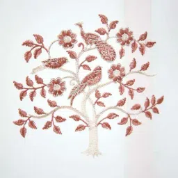 Ariana Nicole White & Brown Polyester 7 Ft. 2-In-1 Door Curtain image 4