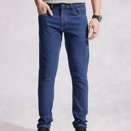 WROGN Men Slim Tapered Fit Stretchable Jeans image 5