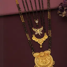 Bhanu diam Women Gold Mangalsutra-image-96