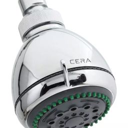 CERA 80 mm Round ABS Silver Wall Mount Overhead Rain Shower F7020301AB-picture-3