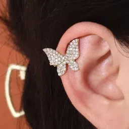 Estailo fashion Silver Plated Artificial Stones Studded Quirky Studs-picture-36