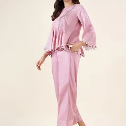 AKKRITI BY PANTALOONS Women Solid Parallel Trousers image 4